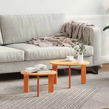 Table basse 2 pcs Bois de pin