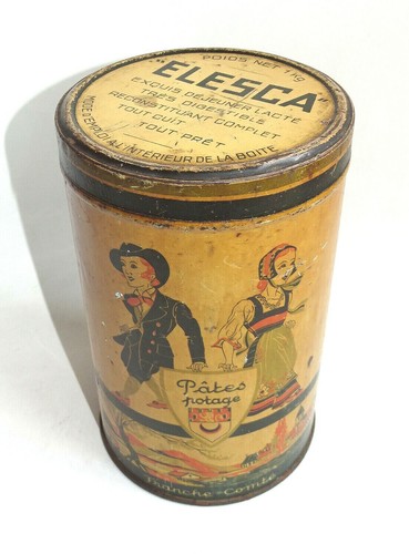 Boite pub tole vintage french - boite,