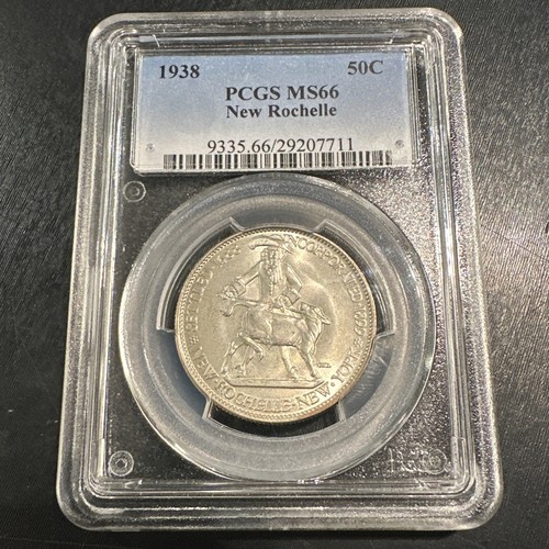 1938 new rochelle pcgs ms66 - rochelle,