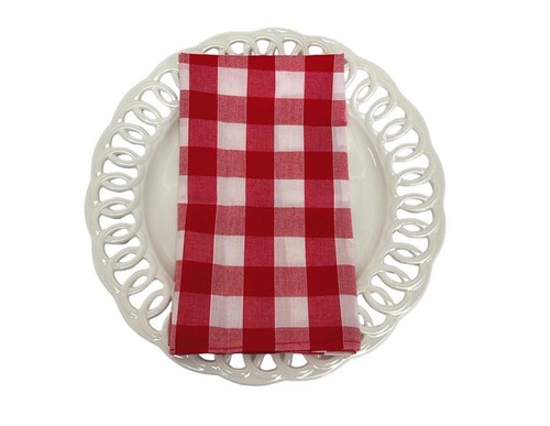 Vichy table serviette rose - table, &