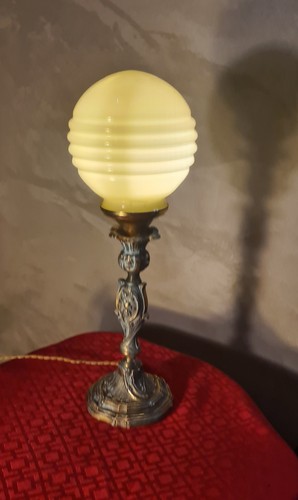 Lampe bronze style rocaille - style,