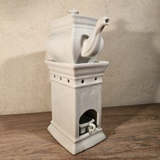 BELLE THEIERE ANCIENNE 3 PIECES EN PORCELAINE BLANCHE / VAISSELLE VINTAGE 