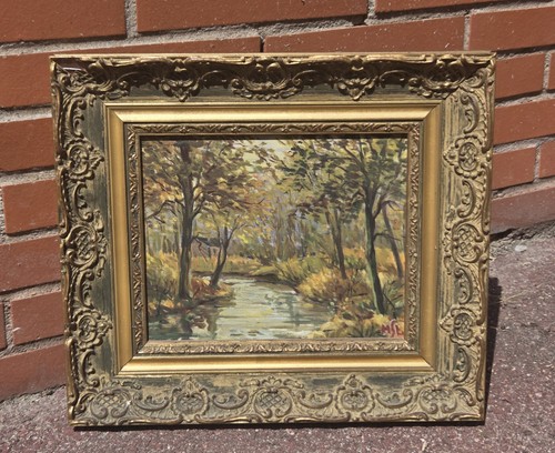 Tableau ancien huile - tableau, sur