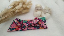 Bandeau à nouer pour bébé/ Fait main/ Made in France / Neuf