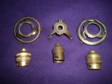 GRIFFES  BRONZE TULIPE PATE DE VERRE DAUM MULLER LAMPE LUSTRE ART DECO/NOUVEAU 