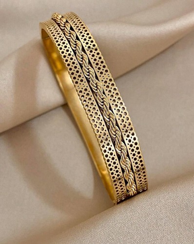 Bracelet doré jonc femme - bracelet, or