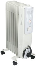 alpina Radiateur Bain d’Huile 1500W – Chauffage Bain d’Huile avec Thermostat – R