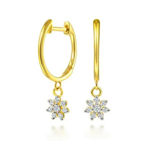 14k solide jaune - 14k, diamant