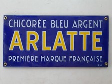 Ancienne plaque émaillée publicitaire Chicorée ARLATTE à Cambrai - déco cuisine
