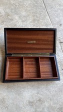 Christian Dior Coffret en Bois Laque noir Boîte cigarettes ou bijoux Vintage
