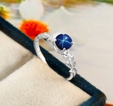 Superbe bague saphir étoile