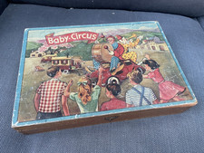 Ancien jouet jeu cubes Cirque Clown dresseur BABY CIRCUS illustré  H Bourgoin