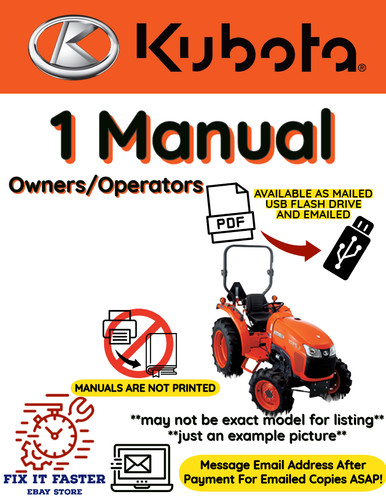 Kubota tractor b7100d operator - kubota,