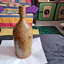 Vase soliflore, contenant  liquides - grès, vintage, décoration maison terrasse