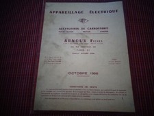 CATALOGUE D'APPAREILLAGE ELECTRIQUE AUTO , MOTO , AVION  ( ref 39 )