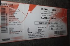 Ticket billet Concert ))