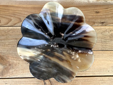 Coupe, centre de table, vide poche en corne polie années 70