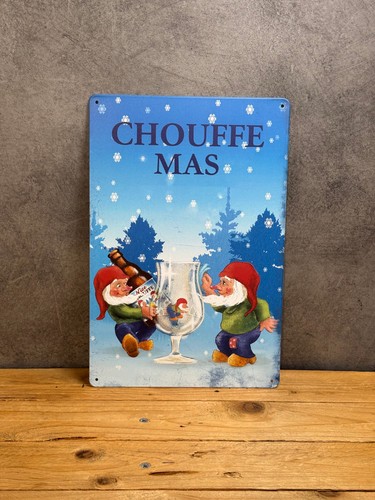 Plaque métal chouffe 855 - plaque,