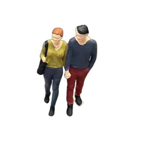 Figurine couple résine - figurine, de