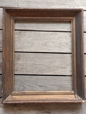 CADRE ANCIEN BOIS PATINE BRUNE