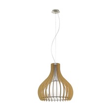 Lustre Moderne en Bois À 1