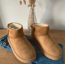 bottines fourrure suédine