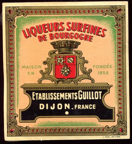 Ancienne étiquette liqueurs - ancienne,