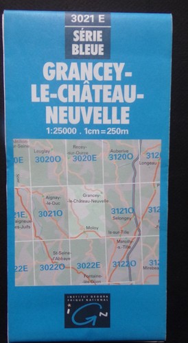 Carte ign série bleue 3021 - bleue,