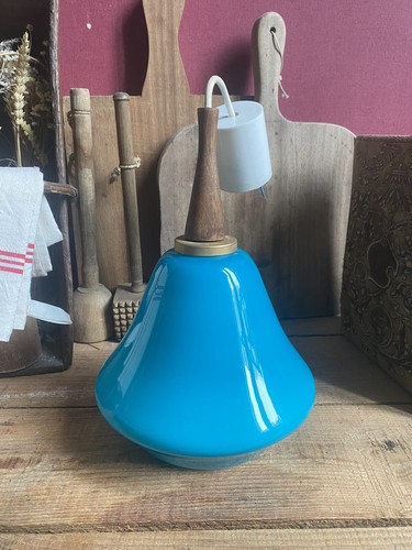 Suspension vintage opaline - suspension,