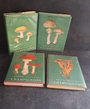 ROMAGNESI NOUVEL  ATLAS DES CHAMPIGNONS 1970 4 volumes 316 planches couleurs