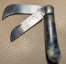 Couteau Serpette Double Lame Boulaych Électricien Corne Bel état