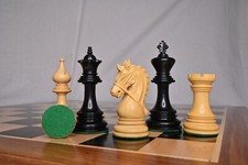 Pièces d'échecs Napoleon Luxury Staunton Triple Weighted Only Ebony Wood | 4 ...