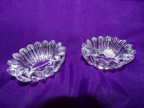 Paire salerons cristal - de,