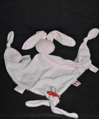 Doudou plat lapin - 🐰, rose