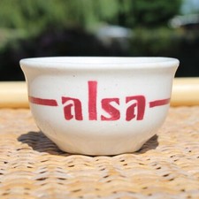 Ancien petit bol publicitaire Alsa en faïence de Lunéville