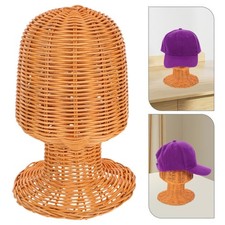  Support de chapeau, présentoir de casquettes, présentoir tissé en rotin,