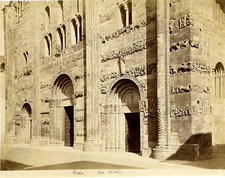 Mangia Galli. Italie, Pavia, San Michele Italy. Vintage albumen print. Tirage 