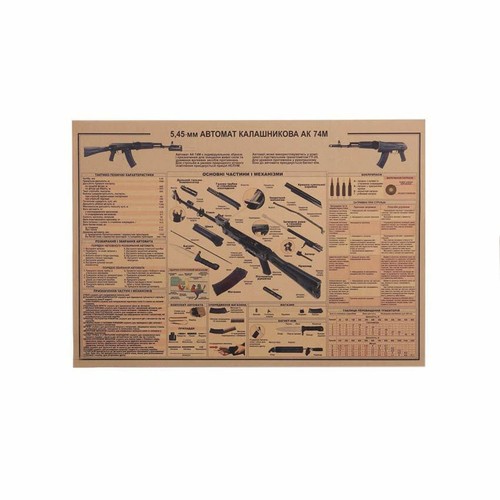 Poster affiche fusil - affiche,