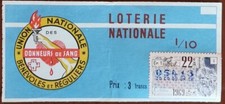 Billet de loterie nationale 1969 22e tr Gr1 - DONNEURS DE SANG - Cairn-Terrier
