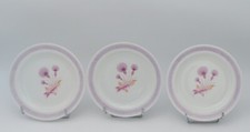 3 ASSIETTES A DESSERT ROSES