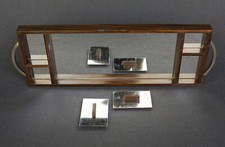 Plateau art déco bois - plateau,