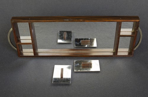 Plateau art déco bois - dÉco,