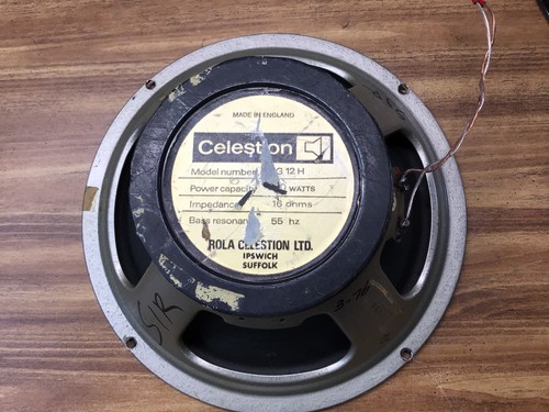 1976 celestion g12h 55hz - g12h, 16