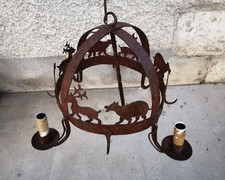 Wrought Iron Dutch Crown hunting couronne d'office chasse? Fer forgé KÖTTKRONA