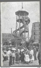 CPA  --  FETE FORAINE LUNA PARK . ATTRACTION A SENSATION . ECRITE 1915 . 209.J*