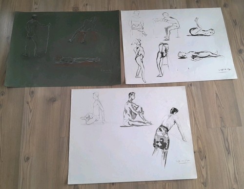 Ancien lot dessins homme - lot,