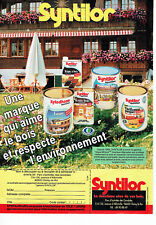 Publicité Advertising 078  1994   les peintures  vitrificateur vernis Syntilor