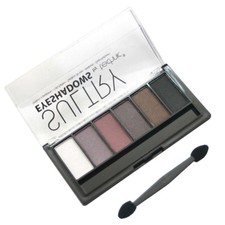 Palette de 6 fards à paupières( mûre )Technic Sultry Mulberry applicateur mousse