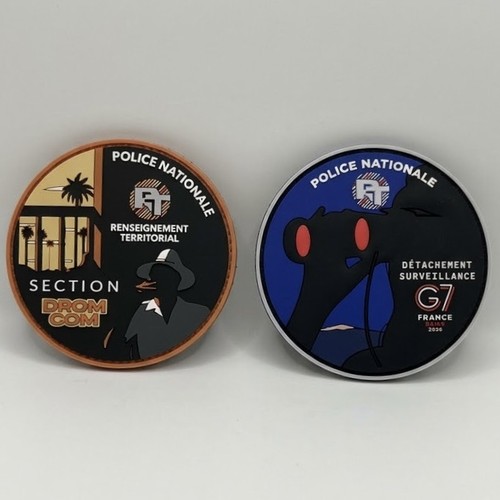 Lot écussons police - de, 2