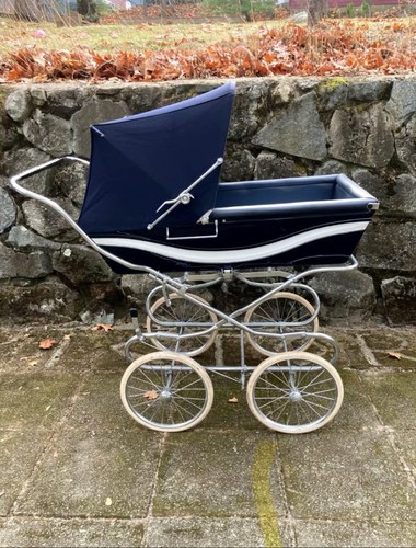 Vintage silver cross pram - vintage,